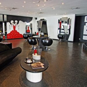 Inside View Of The Stylish Beauty Salon