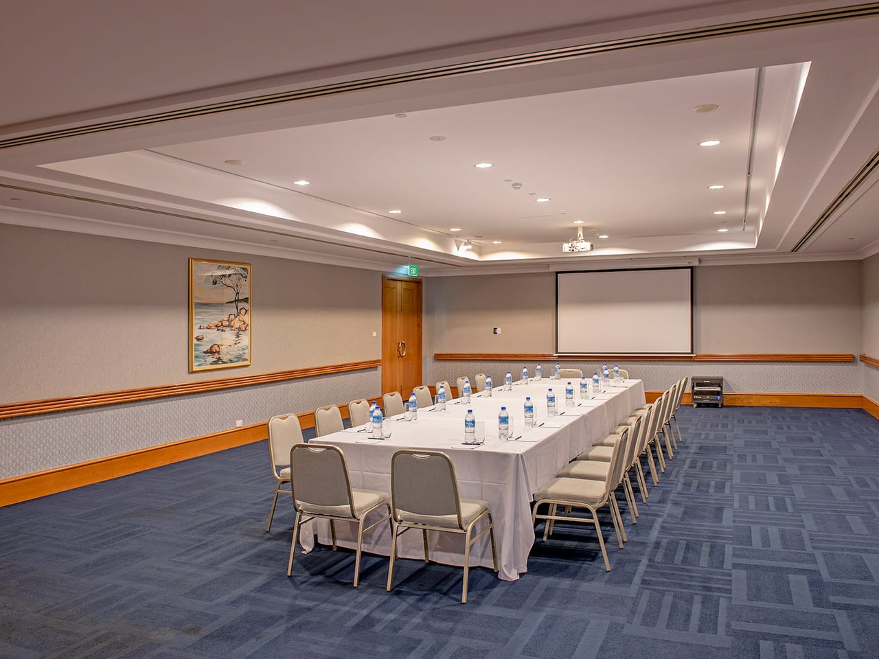 Large meeting room set up