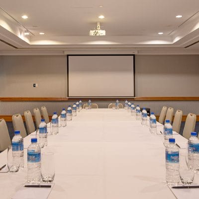 Large hotel meeting room