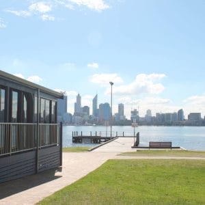 View Of Private Function Venue In South Perth With A View Across The River To The City