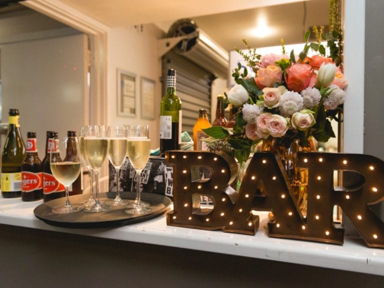 Bar at the Swan River Rowing Club Riverside Venue