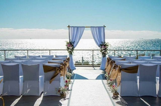 Wedding Ceremony Next to the Ocean