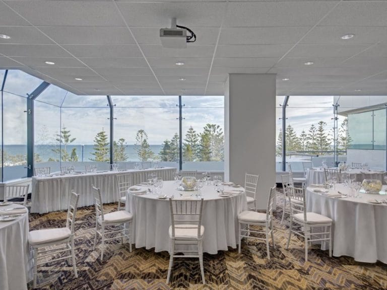 Small venue with ocean views