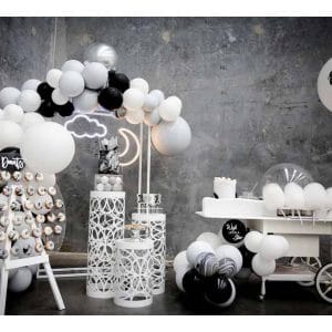 Black and white decor in function space
