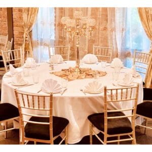 Banquet table for event
