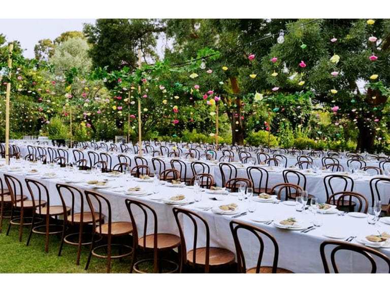Long table setup for an event