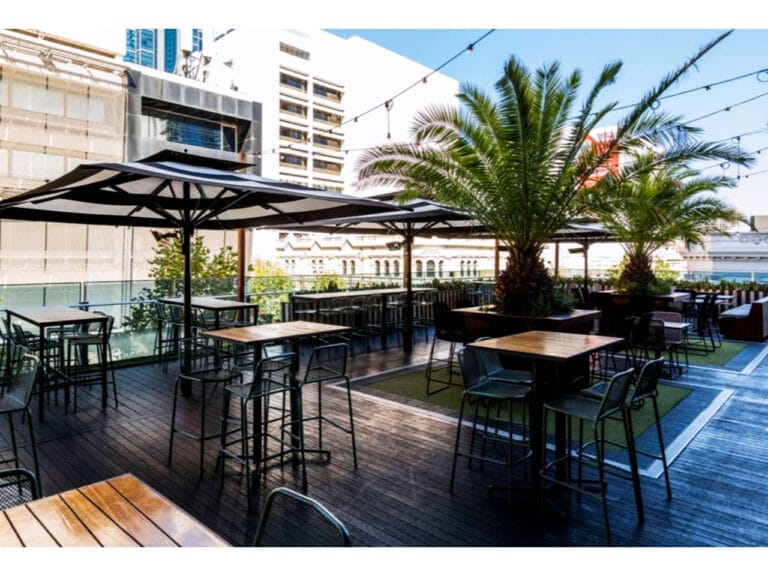 Venue with city views