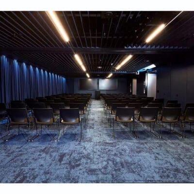 Classroom style setup for event
